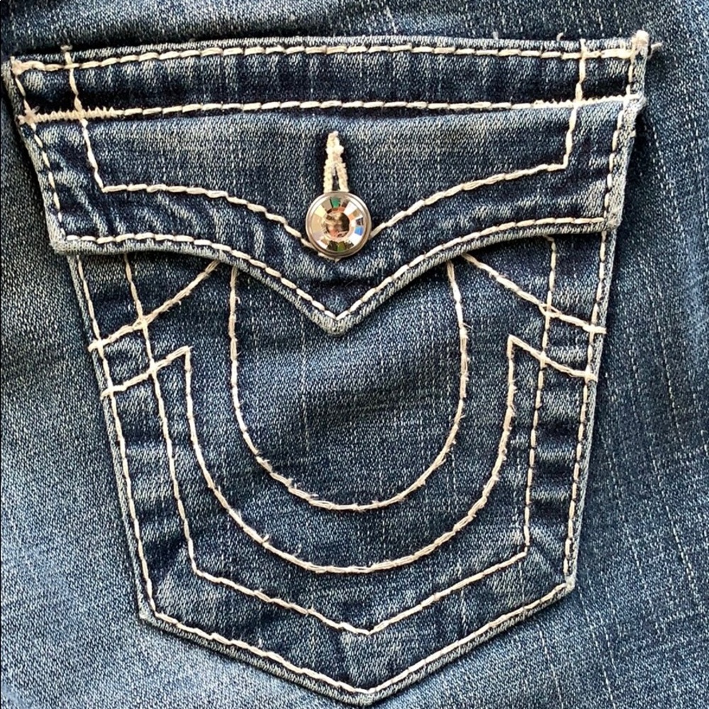 True Religion “Disco Julie Big T” Crystal Jeans
